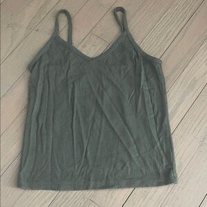 American Eagle Outfitters Forest Green Ribbed Camisole